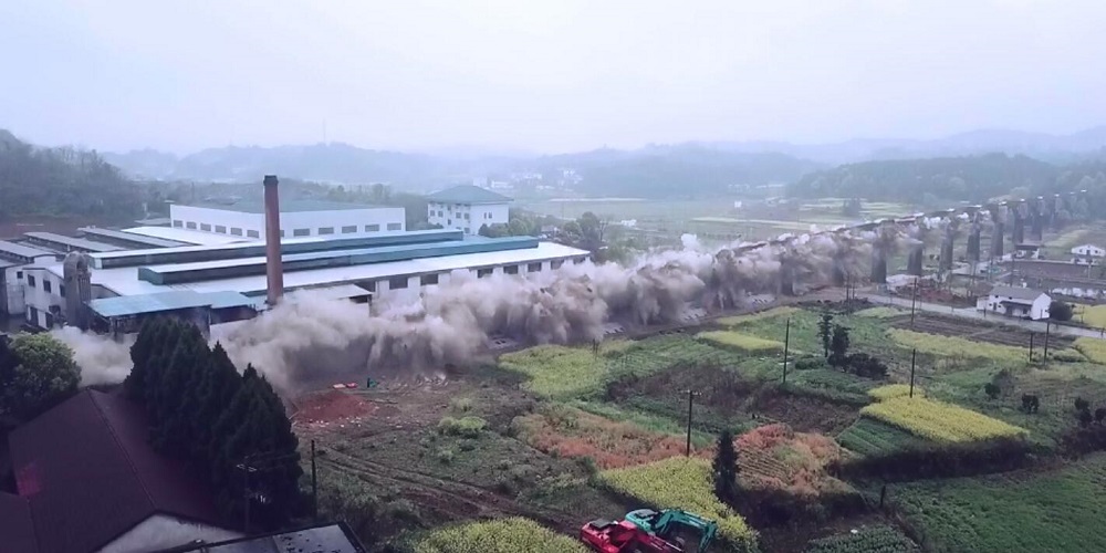 龙游龙门桥渡槽成功爆破拆除——电子雷管应用浙江第一爆
